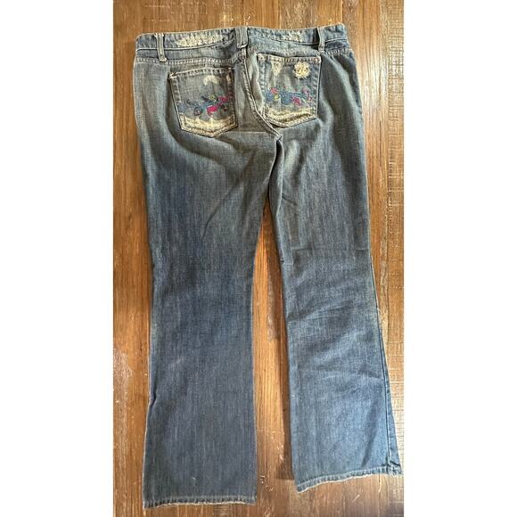 JOE'S JEANS BOOTCUT WOMEN’S 32 BLUE VINTAGE SERIES DISTRESSED MADE IN USA - Picture 6 of 9
